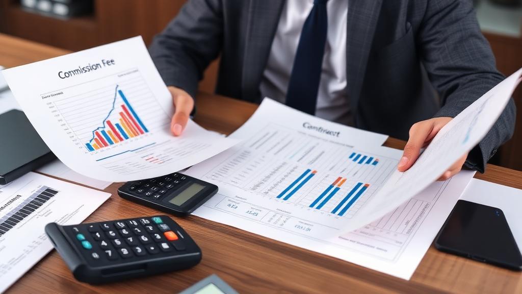 Commercial real estate broker fees in Miami — reviewing commission documents and financial analysis