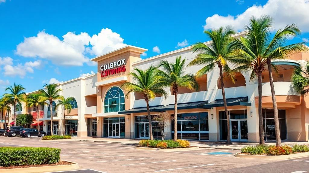 Retail shopping center commercial property type in Miami, Florida